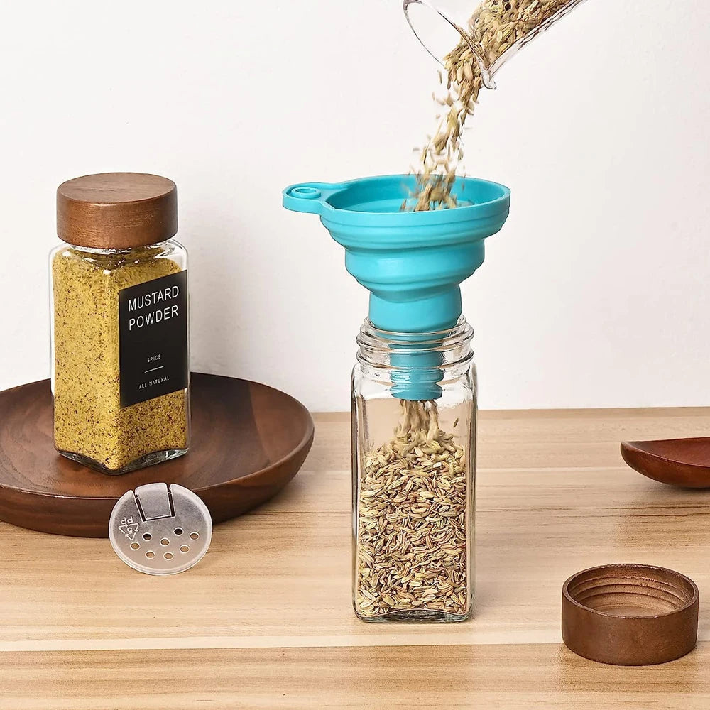 Wooden seasoning jar 12pcs